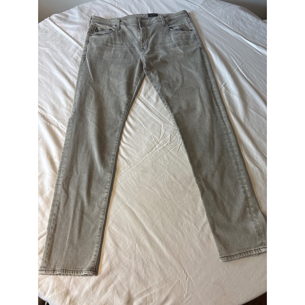 AG Dylan Slim Skinny Jeans Mens 40x34 Grey Denim Pants 33 Inseam